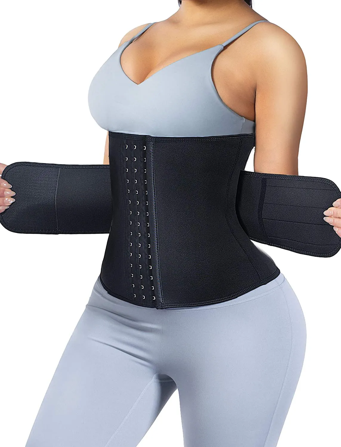 HOPLYNN Neoprene Sweat Waist Trainer Corset Trimmer Belt for Women Weight Loss, Waist Cincher Shaper Slimmer