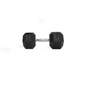 Irm-Fitness Factory Rubber Hex Dumbbell 20Kg Fitness Weight Black