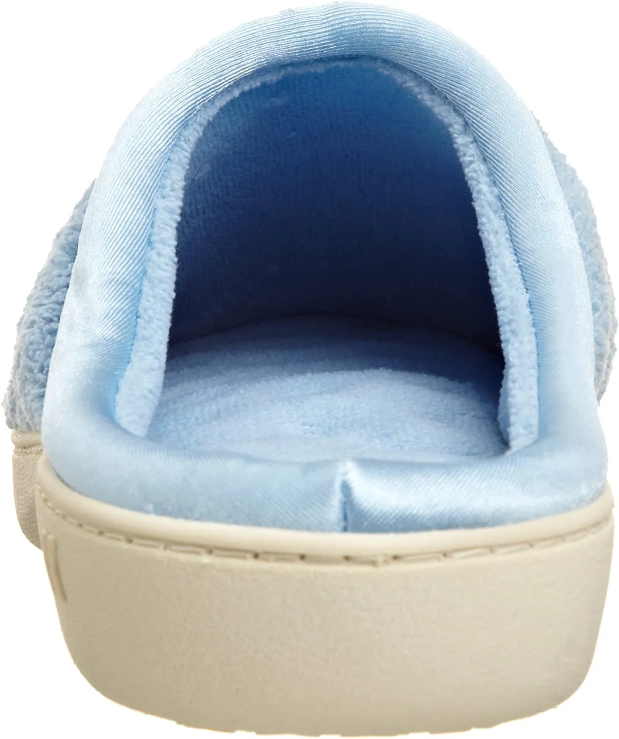 isotoner Women's Microterry Pillowstep Slippers with Satin Cuff