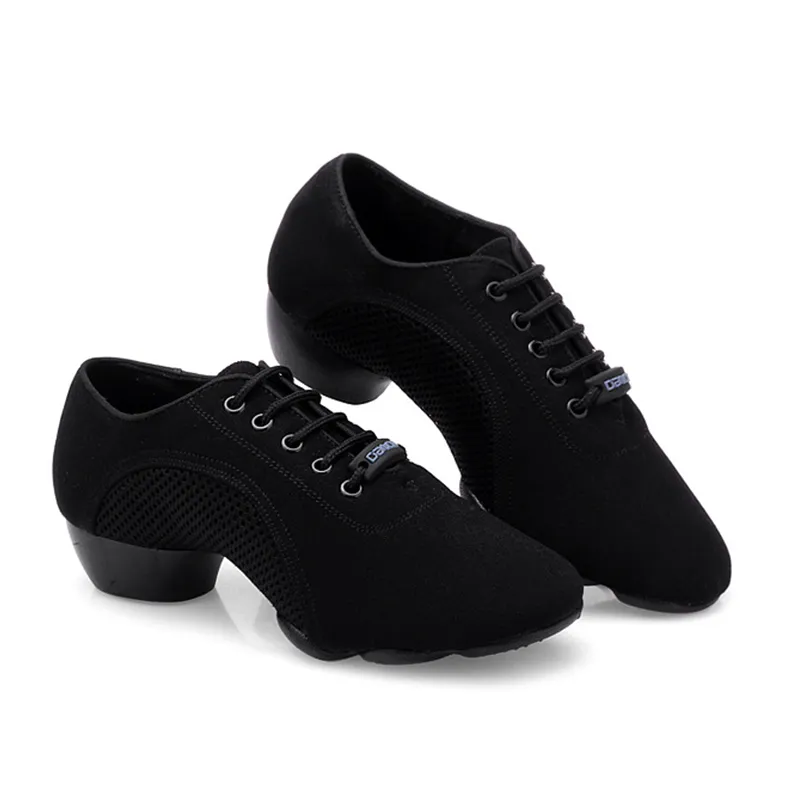 KCDANCE Women's Oxford Cloth 3.5cm Heels Teaching & Practice Shoes Ballroom Dance Shoes