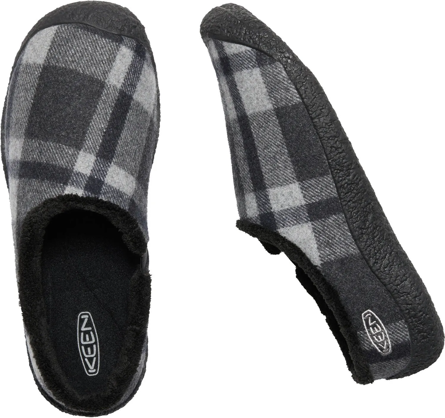 'Keen Outdoor' Women's Howser Slide - Black Plaid / Black