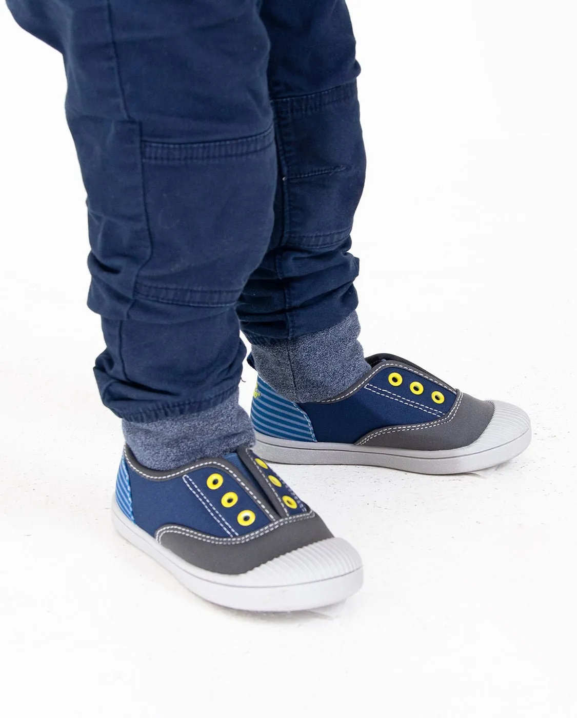 Kids Jetty Color Block Slip On - Navy