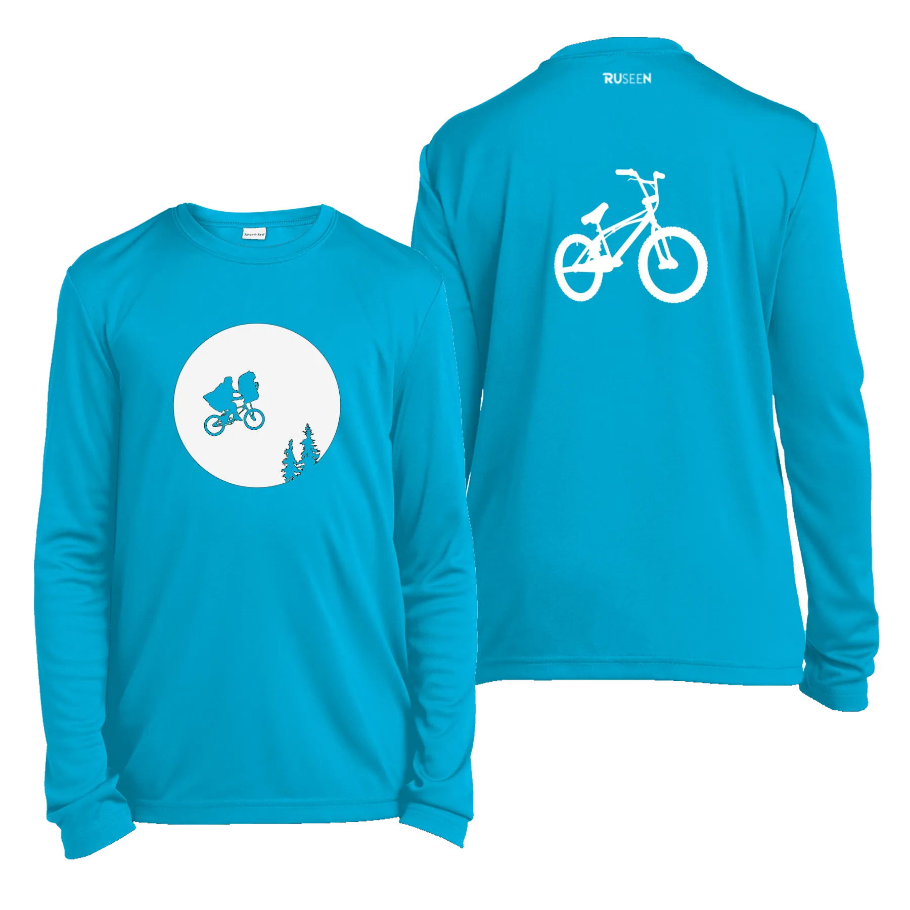 Kids Reflective Long Sleeve Shirt - Retro Bike