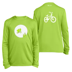 Kids Reflective Long Sleeve Shirt - Retro Bike