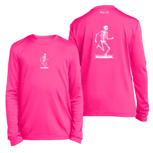 Kids Reflective Long Sleeve Shirt - Skeleton