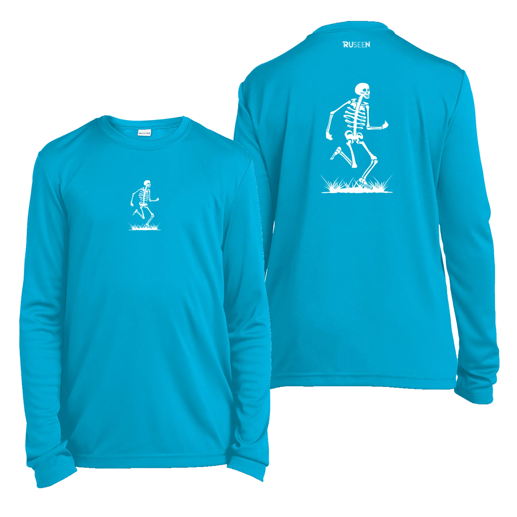 Kids Reflective Long Sleeve Shirt - Skeleton