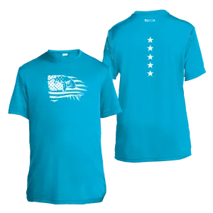 Kids Reflective Short Sleeve Shirt - Eagle Flag