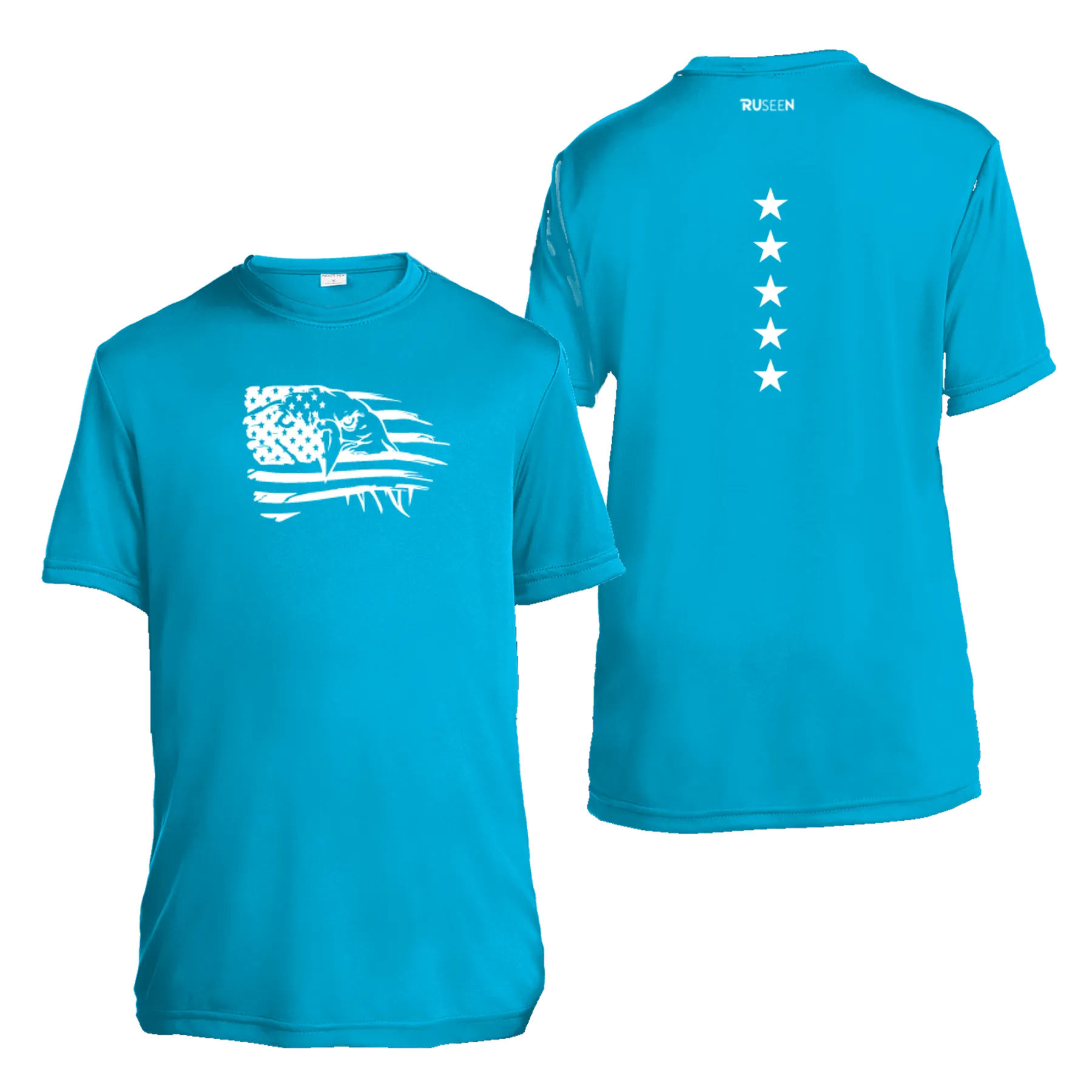 Kids Reflective Short Sleeve Shirt - Eagle Flag