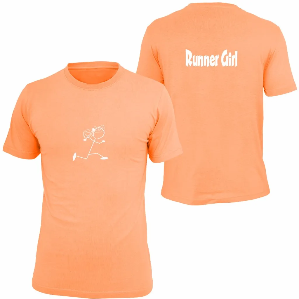 Kids Reflective Short Sleeve Shirt - Runner Girl