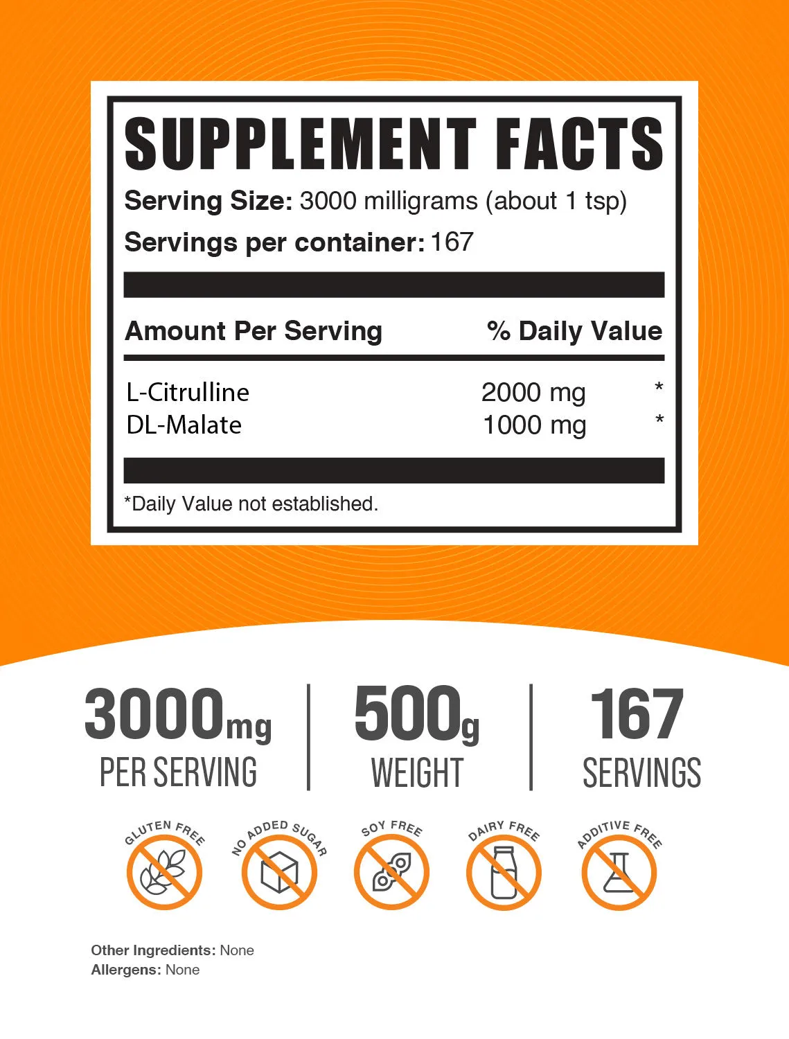 L-Citrulline DL-Malate 2:1 Powder