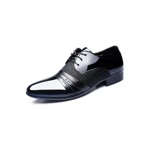 LaceLux Exotic Pointed Toe Oxford Dress Shoes