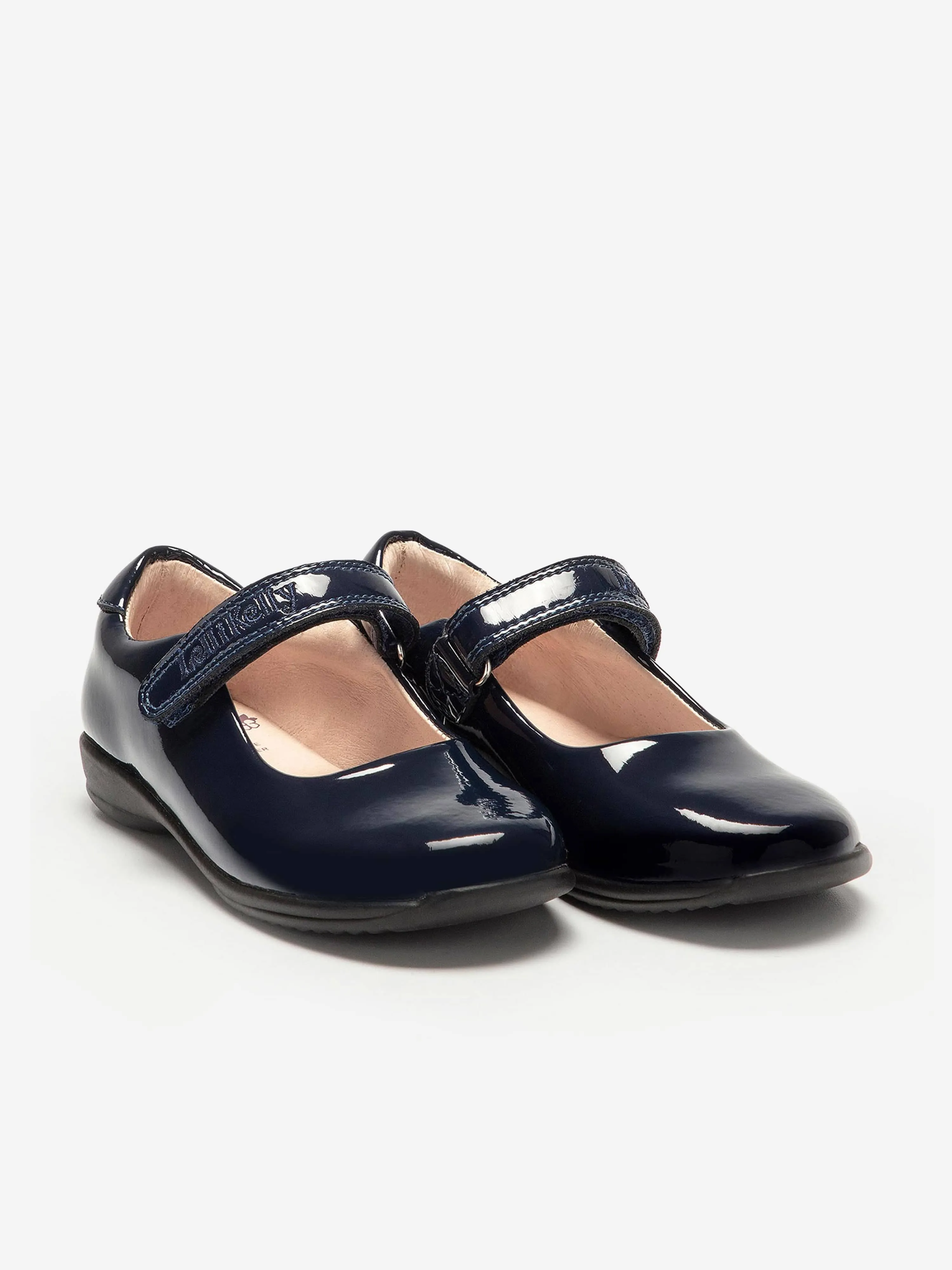 Lelli Kelly Girls Classic Leather Shoes in Navy