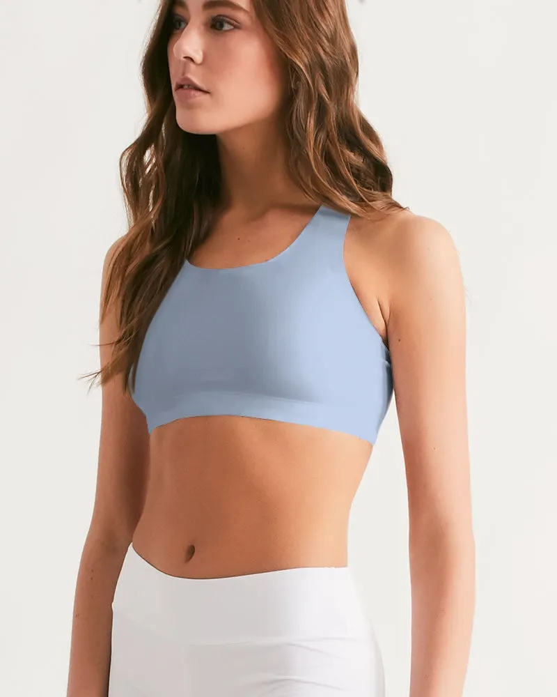 LIGHT BLUE Women's Seamless Sports Bra