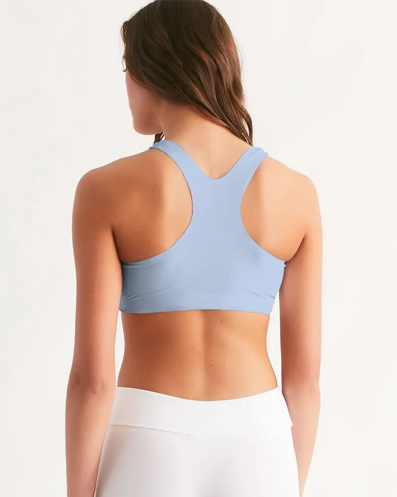 LIGHT BLUE Women's Seamless Sports Bra