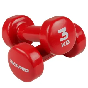 Live Up Colored Studio Dumbbells - 3Kg