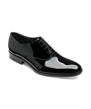 Loake Patent Leather Tuxedo Shoe in Black