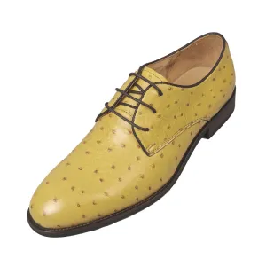 LuxeLeather Exotic Pattern Round Toe Brogue Shoes