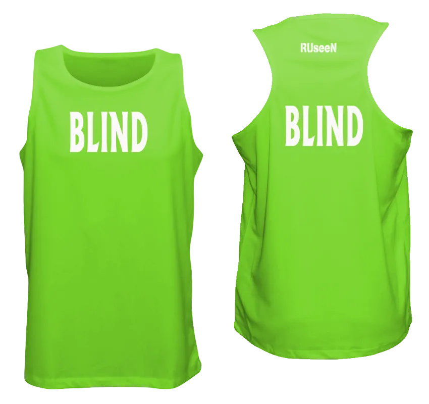 Men's BLIND Tank Top - Reflective or Black Text