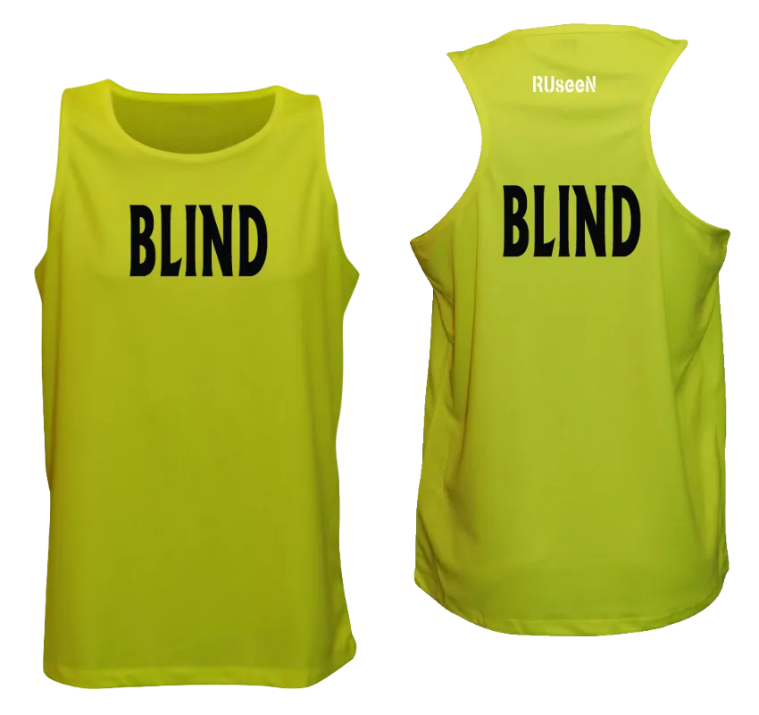 Men's BLIND Tank Top - Reflective or Black Text