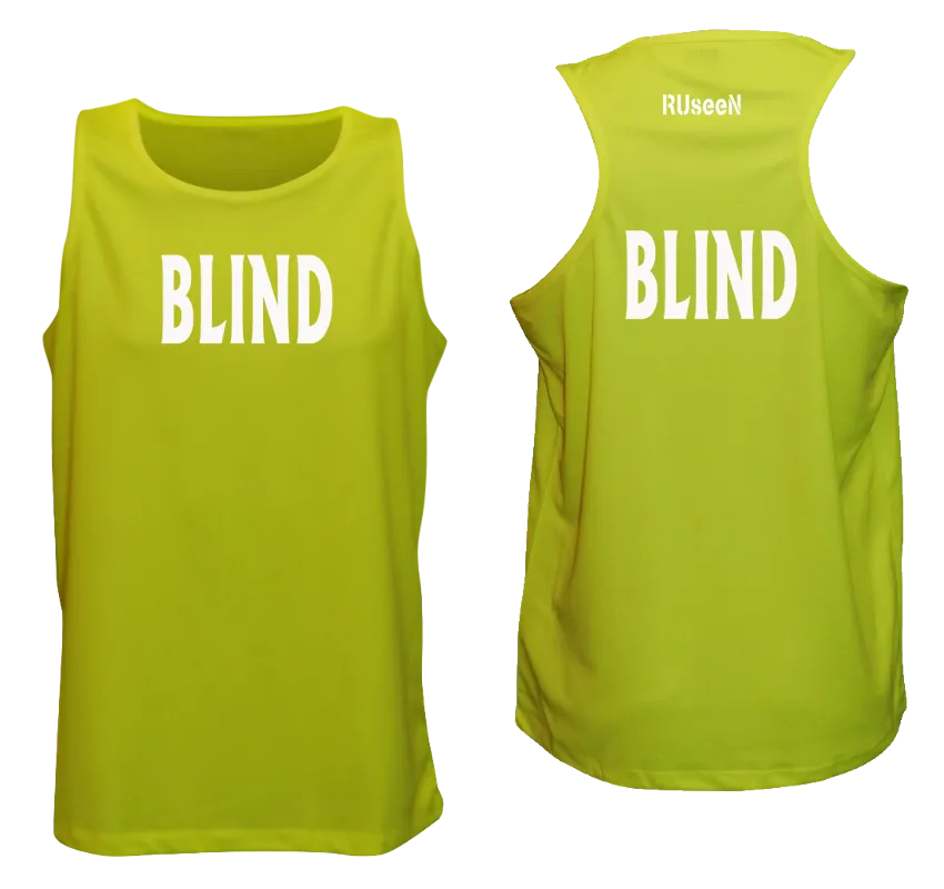 Men's BLIND Tank Top - Reflective or Black Text