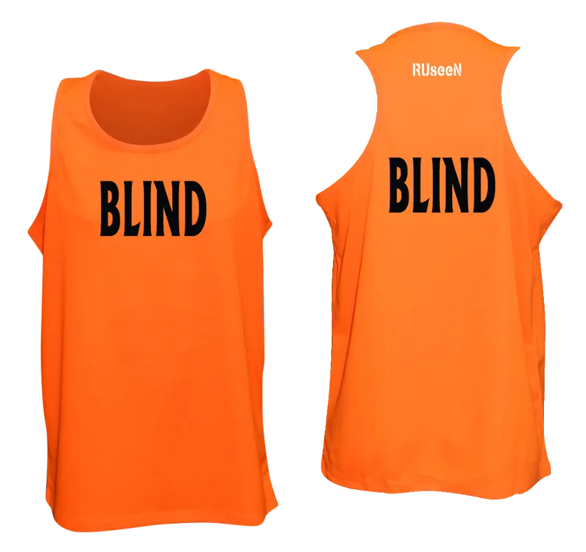 Men's BLIND Tank Top - Reflective or Black Text