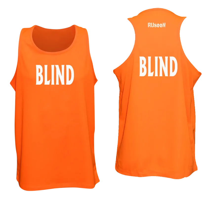 Men's BLIND Tank Top - Reflective or Black Text