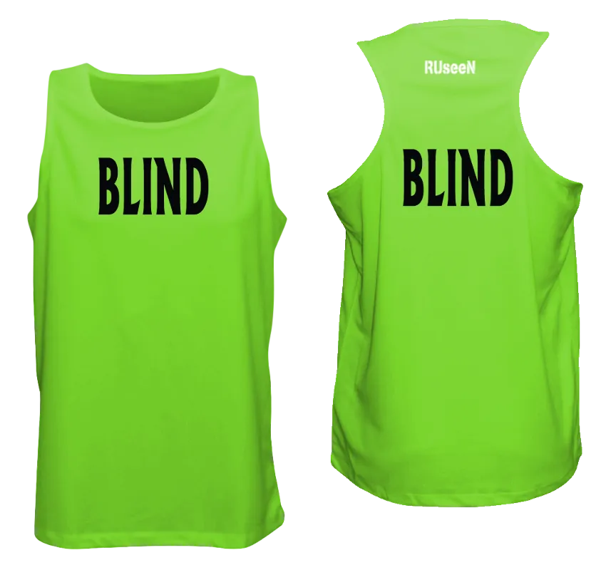 Men's BLIND Tank Top - Reflective or Black Text