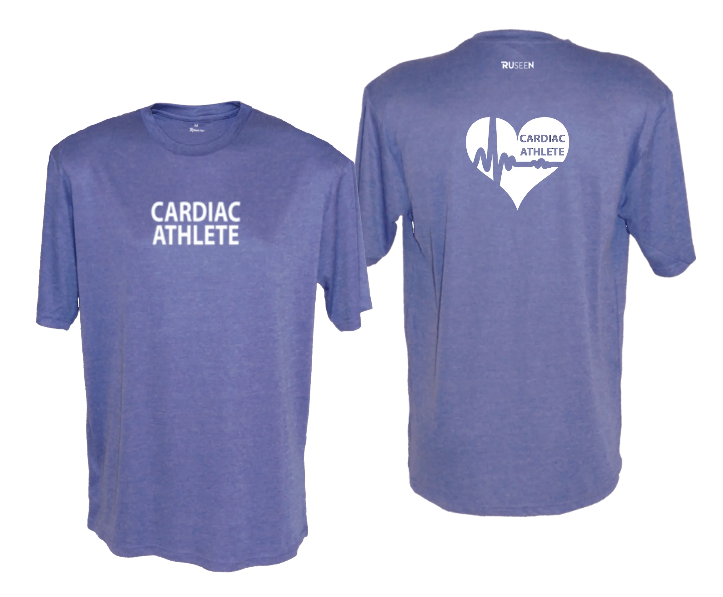 Men's Cardiac Athlete Short Sleeve Shirt Design 2 - Reflective or Black Text