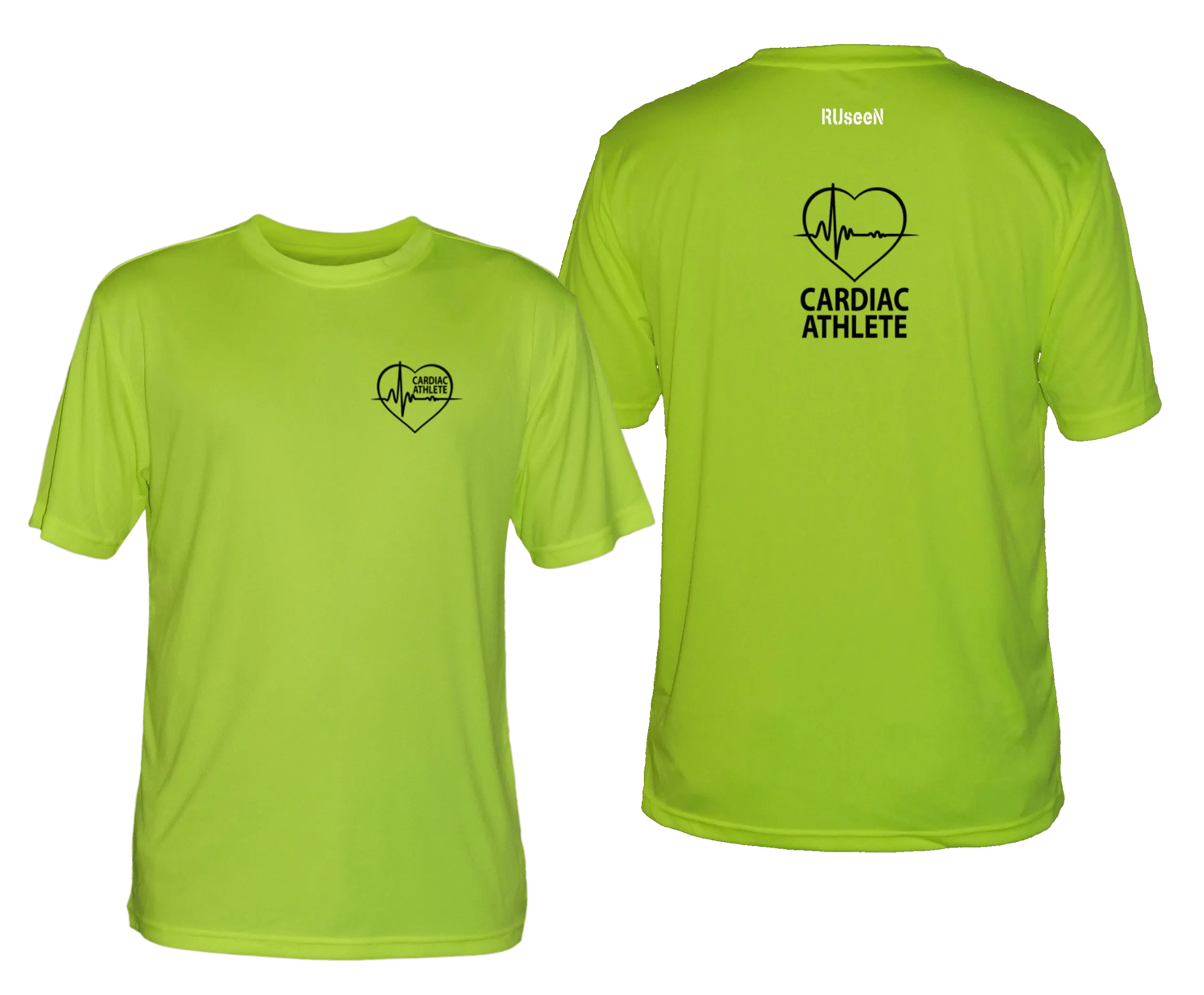 Men's Cardiac Athlete Short Sleeve Shirt - Reflective or Black Text