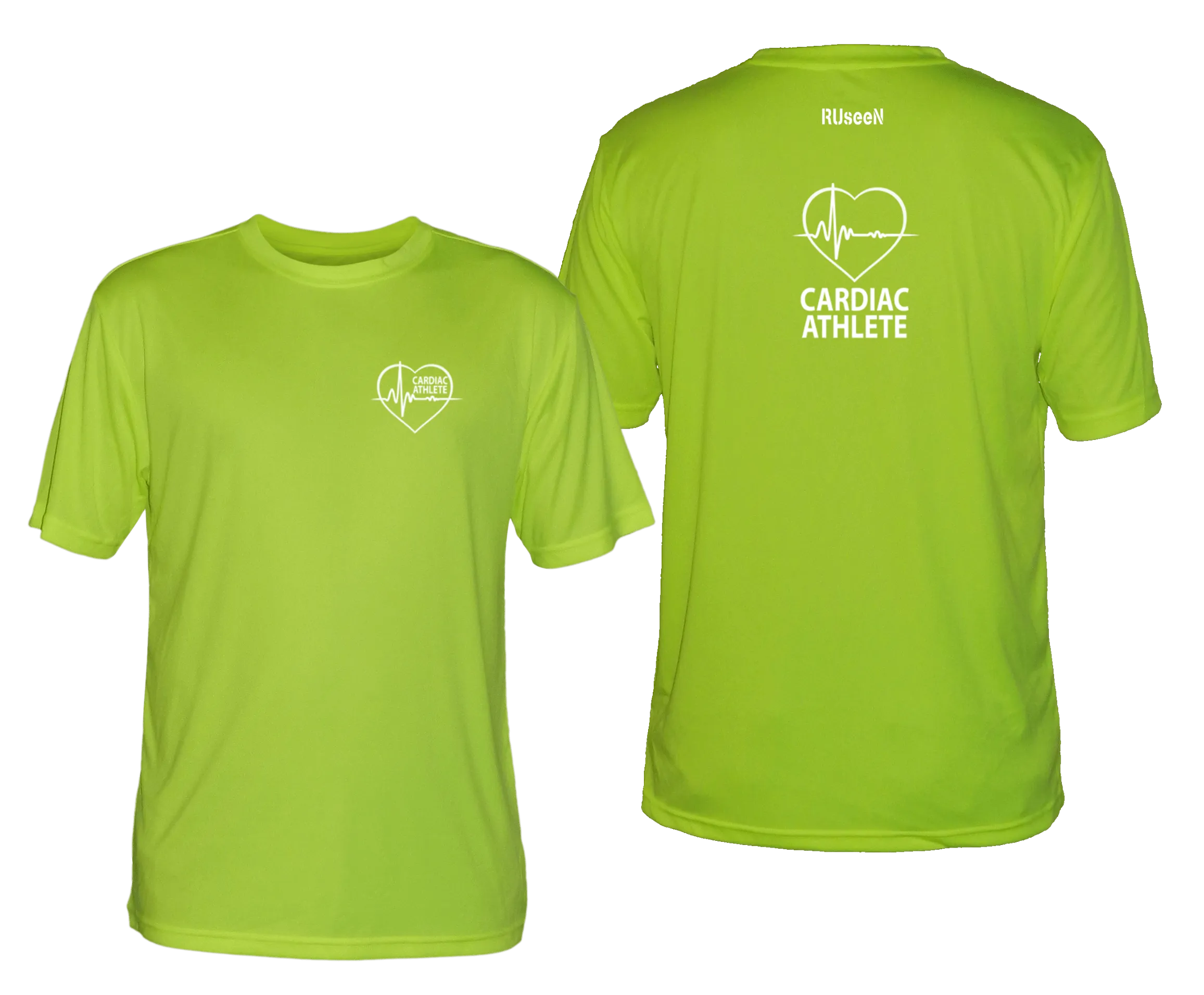 Men's Cardiac Athlete Short Sleeve Shirt - Reflective or Black Text