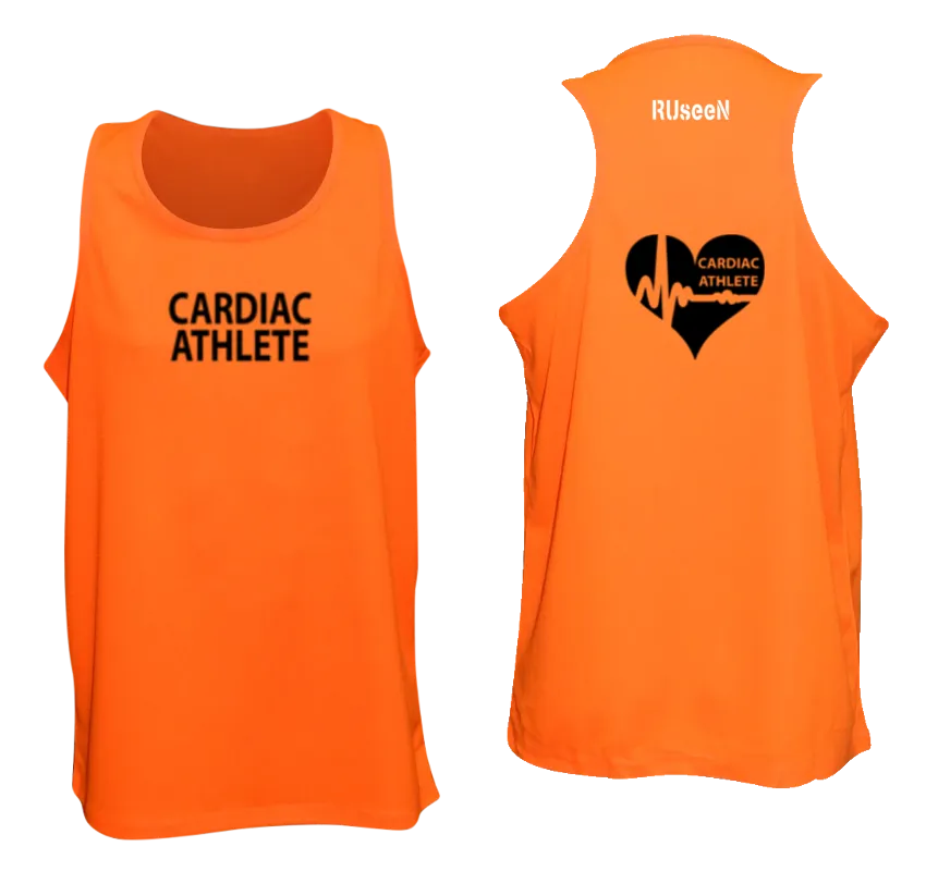 Men's Cardiac Athlete Tank Top Design 2 - Reflective or Black Text