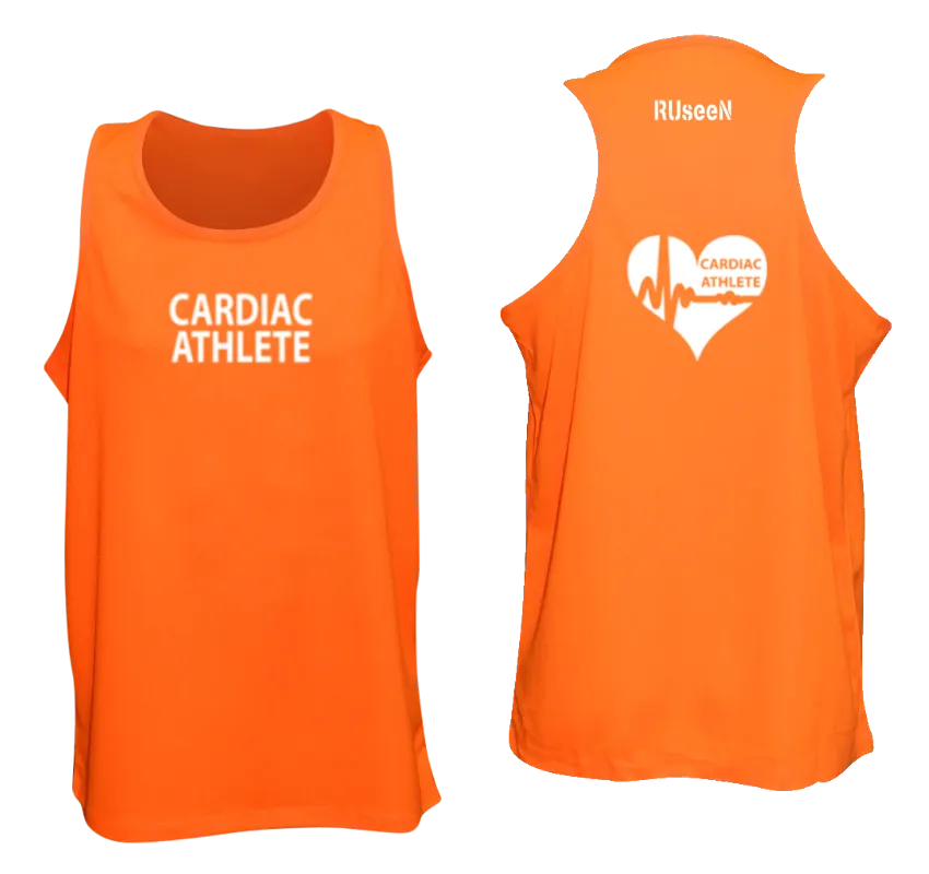 Men's Cardiac Athlete Tank Top Design 2 - Reflective or Black Text