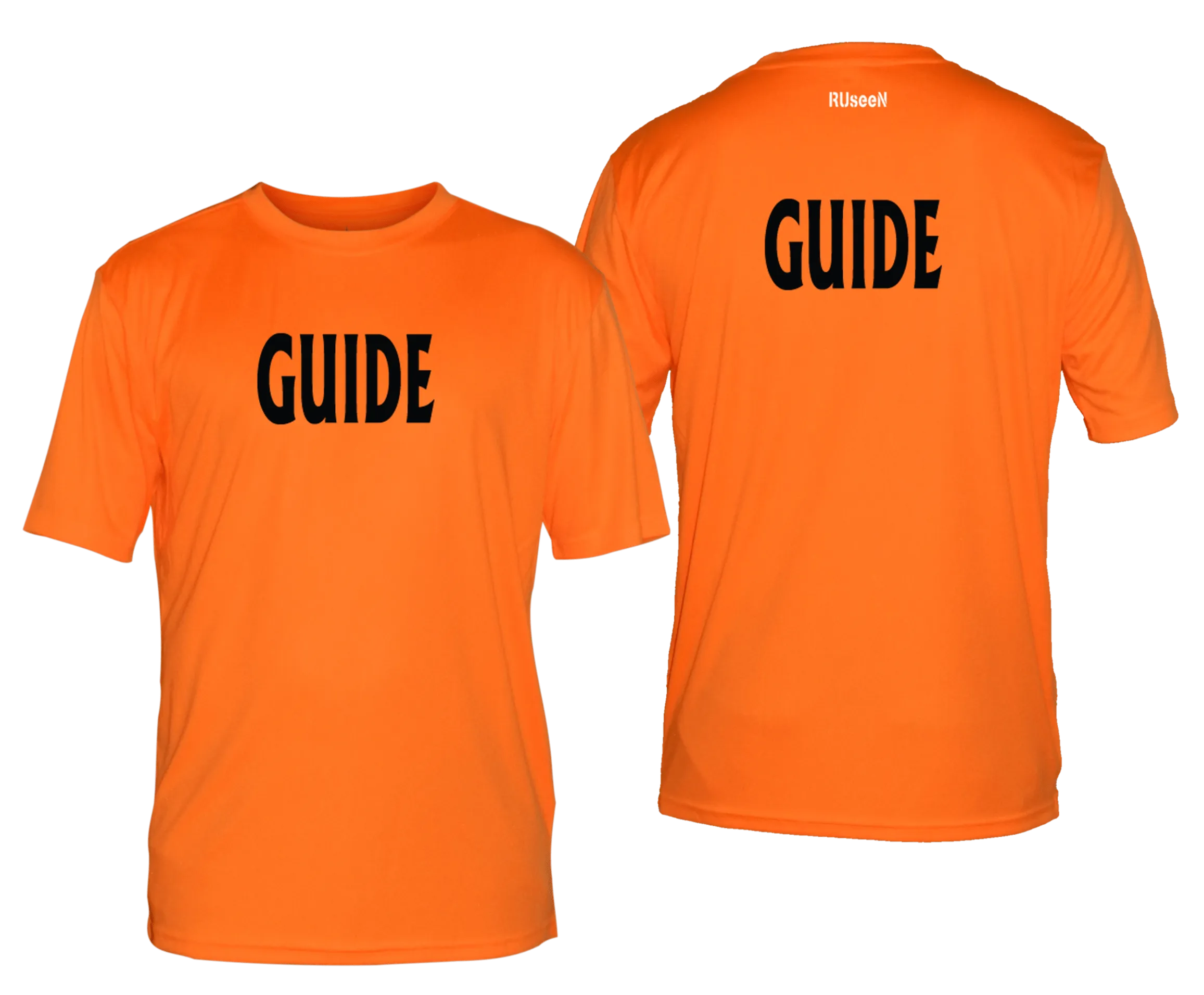 Men's GUIDE Short Sleeve Shirt - Reflective or Black Text