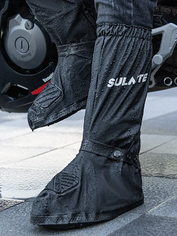 Men's Motorcycle Anti Skid Wear Resistant Outdoor Riding High Top Rain Boots