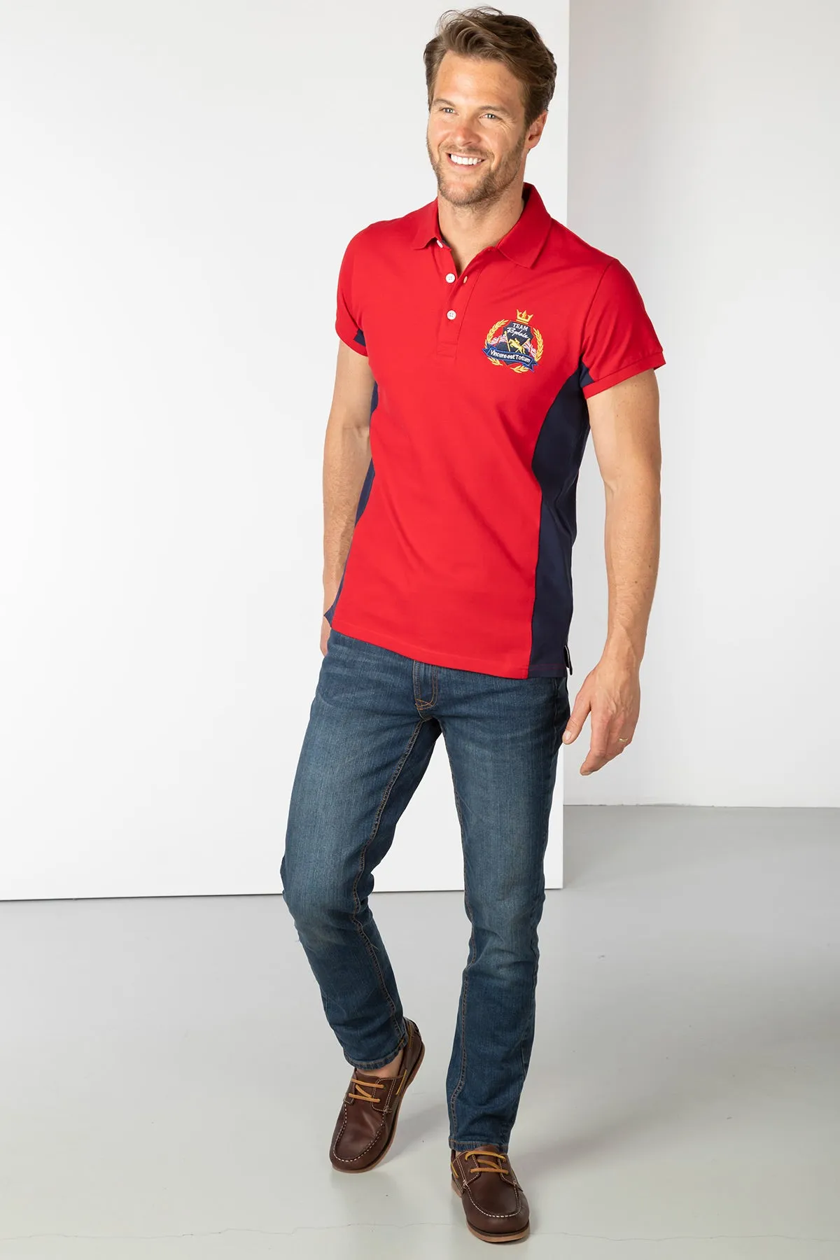 Men's Muston Panel Polo Shirt