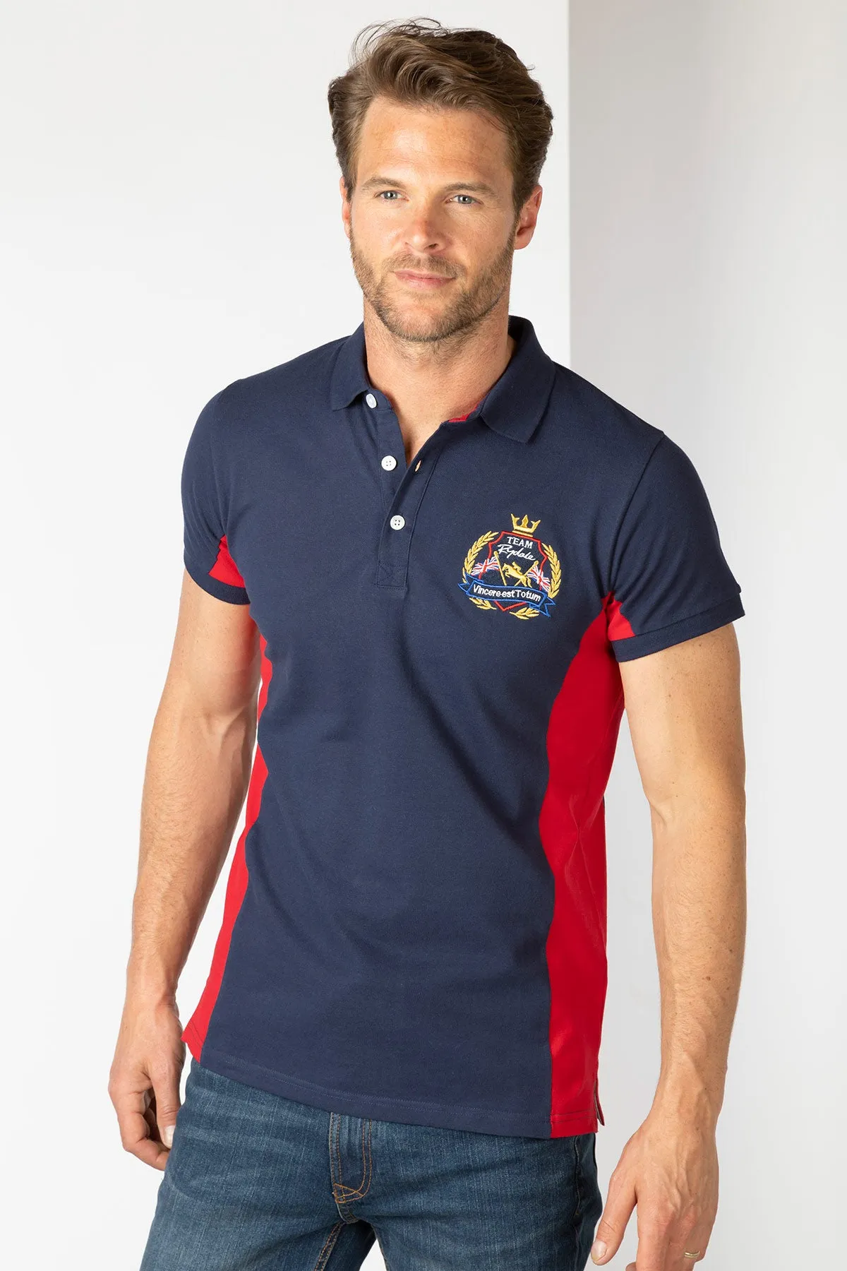 Men's Muston Panel Polo Shirt