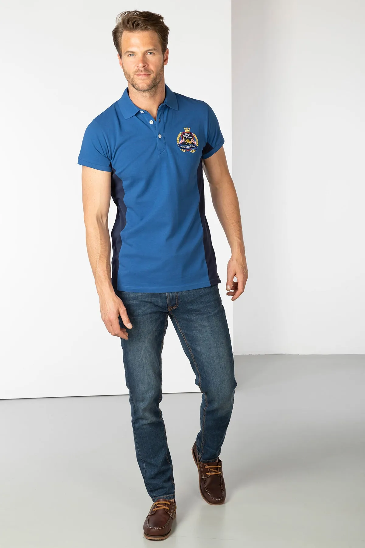 Men's Muston Panel Polo Shirt