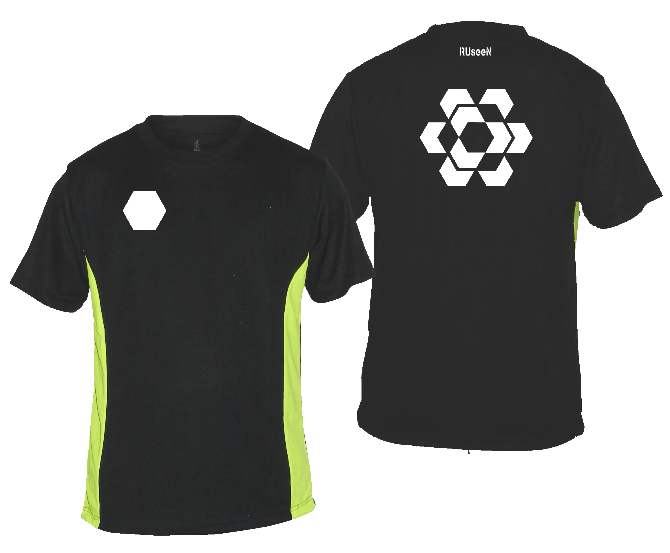 Men's Reflective Short Sleeve Shirt - Fractured Hexagon