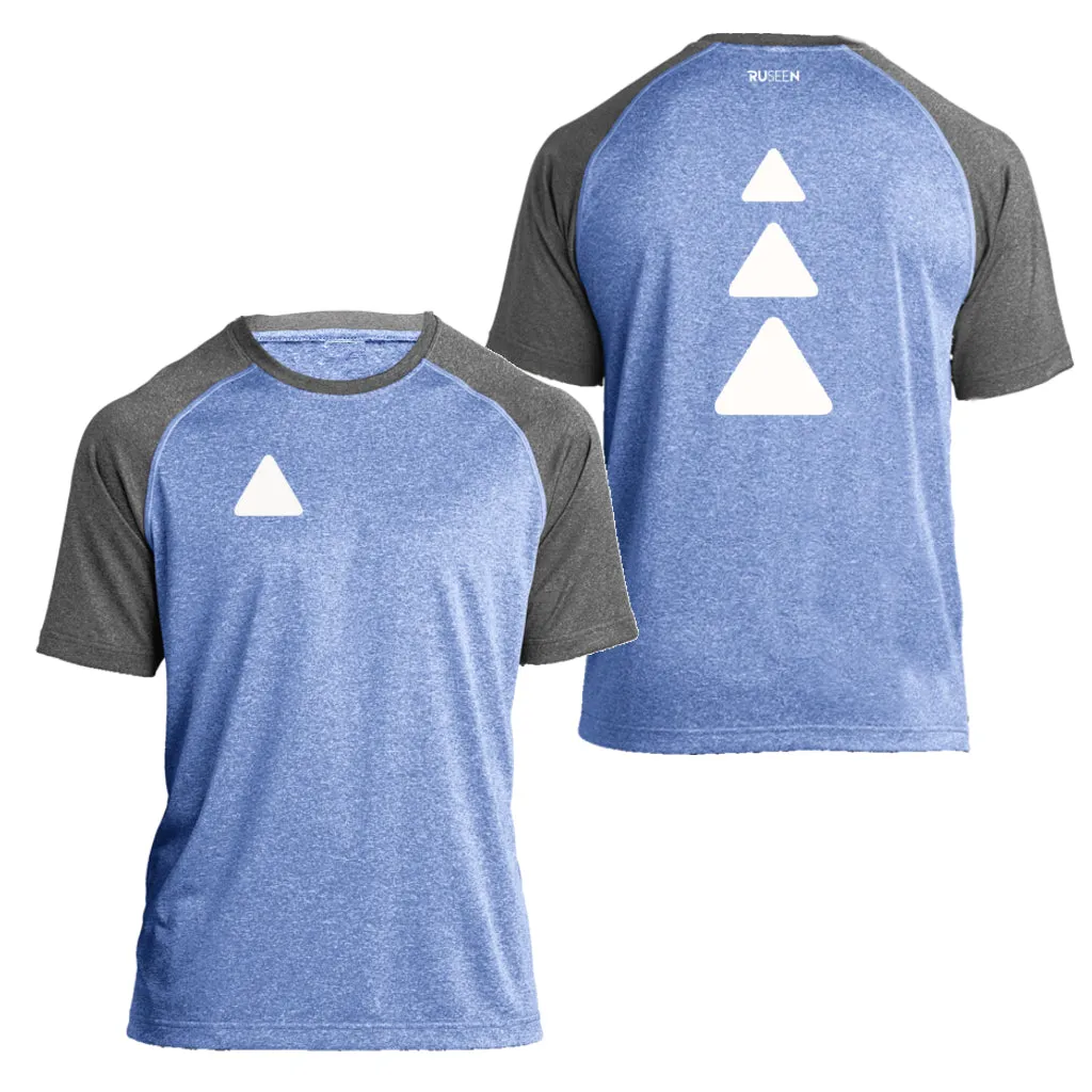 Men's Reflective Short Sleeve Shirt - Triangles