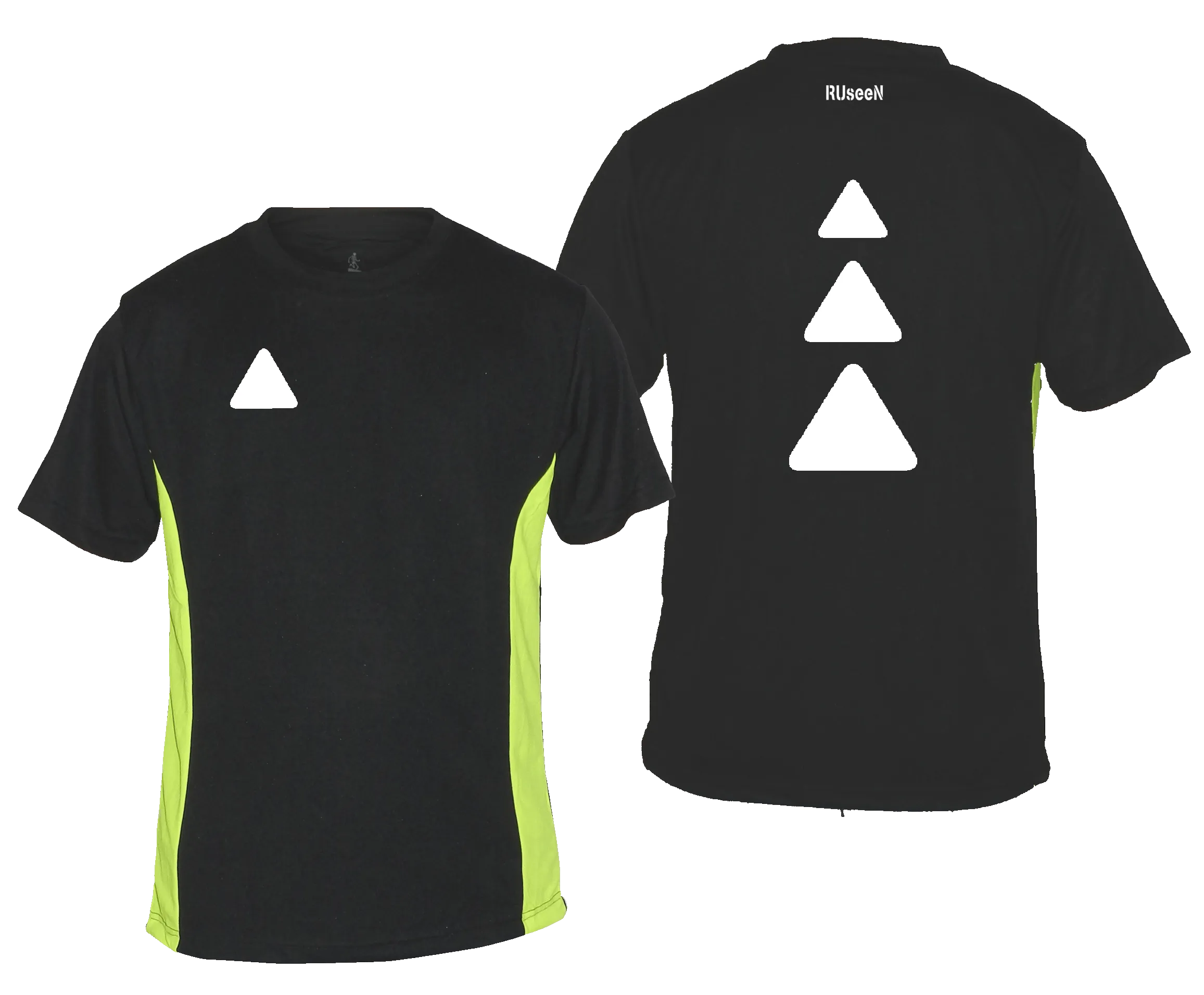 Men's Reflective Short Sleeve Shirt - Triangles