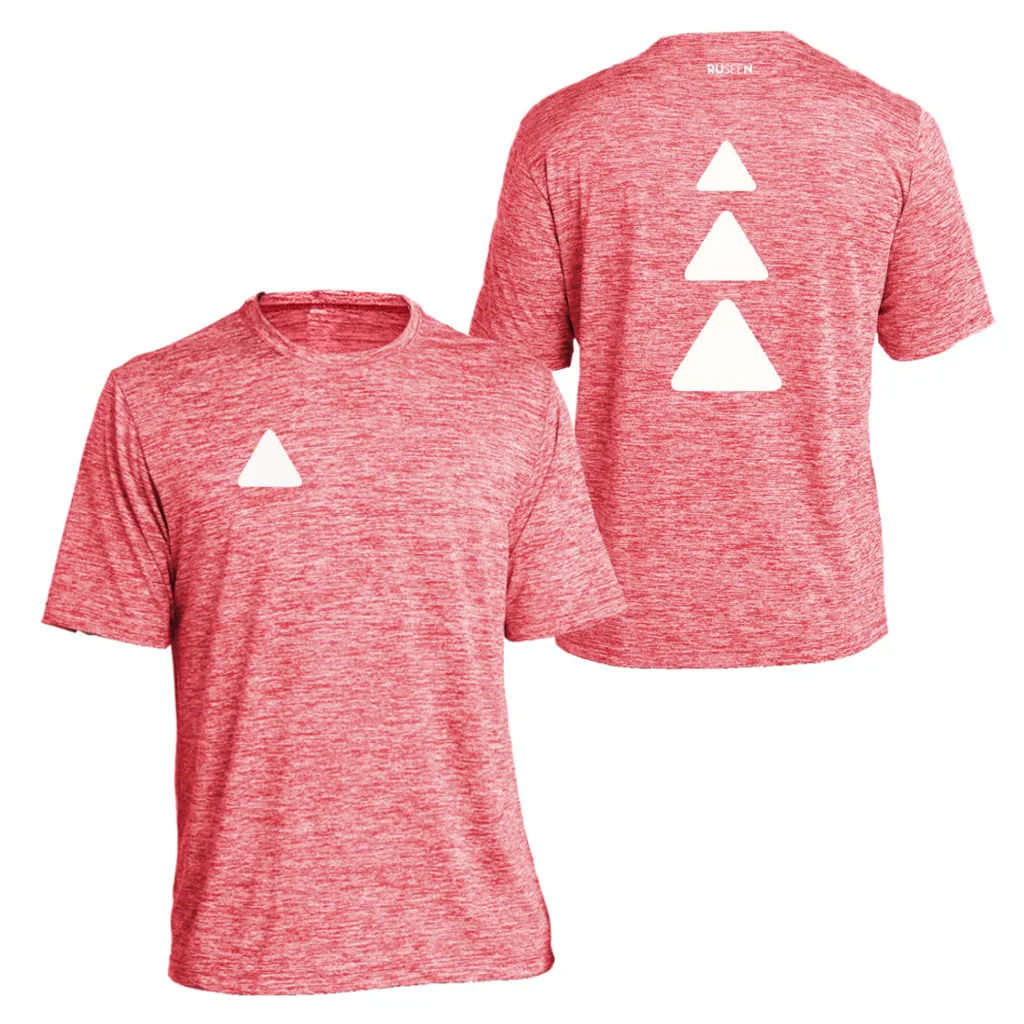 Men's Reflective Short Sleeve Shirt - Triangles