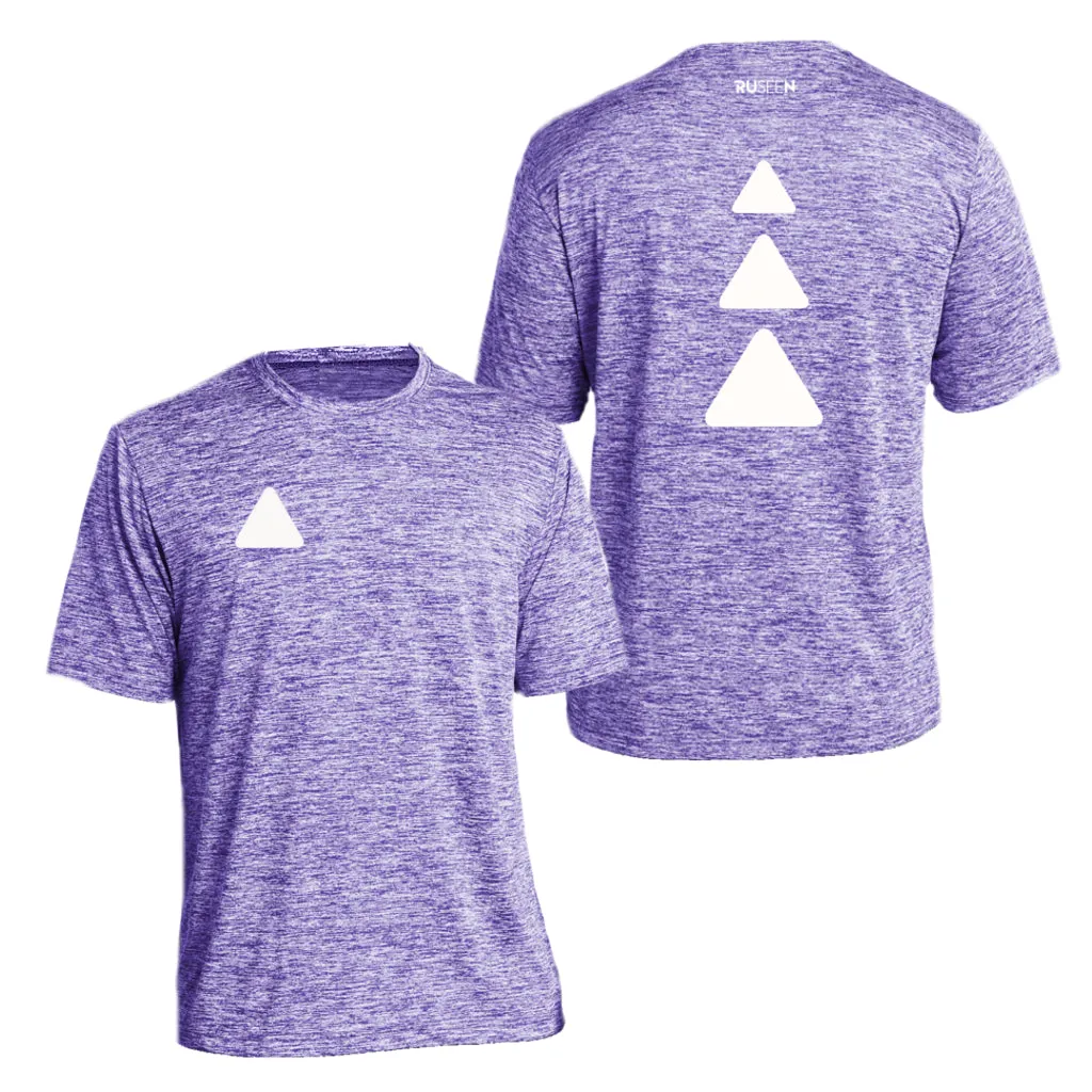 Men's Reflective Short Sleeve Shirt - Triangles