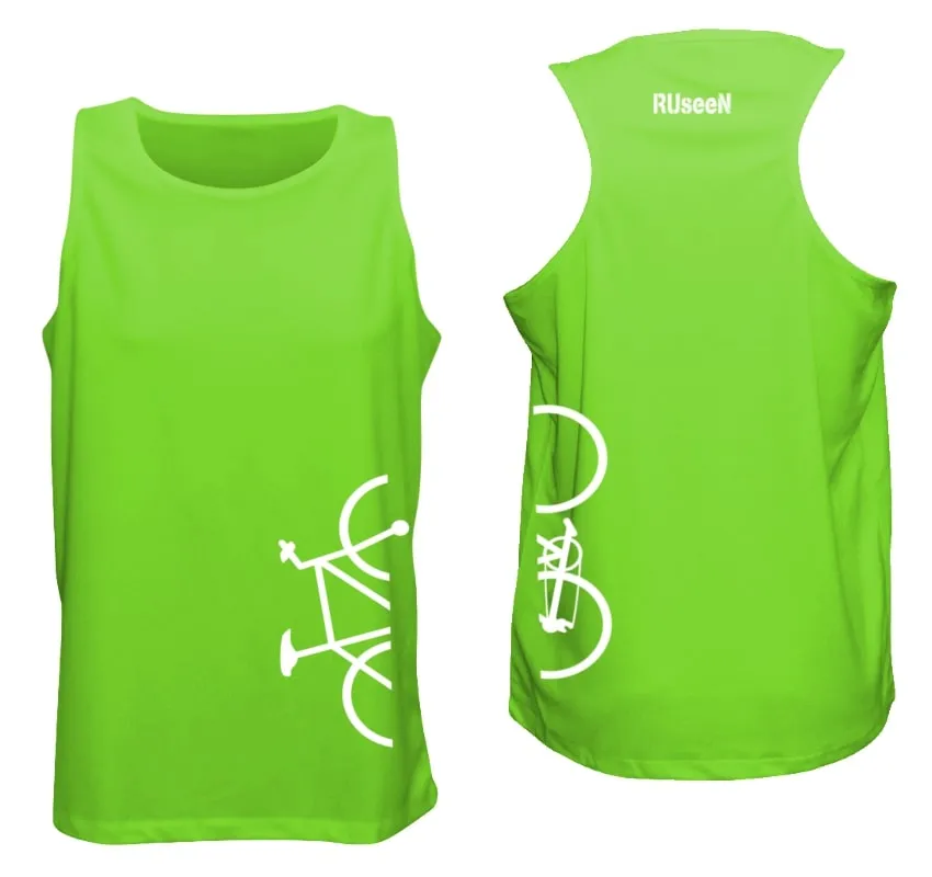 Men's Reflective Tank - Broken Bike