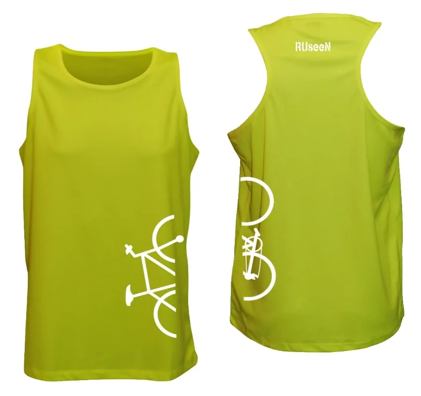 Men's Reflective Tank - Broken Bike