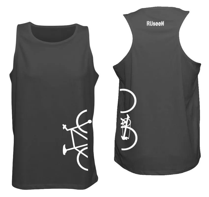 Men's Reflective Tank - Broken Bike