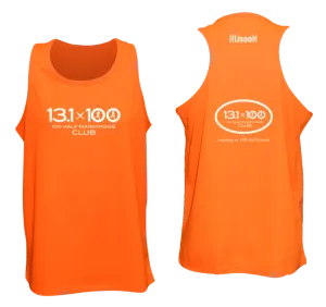 Men's Reflective Tank Top - 100 Half Marathons Club