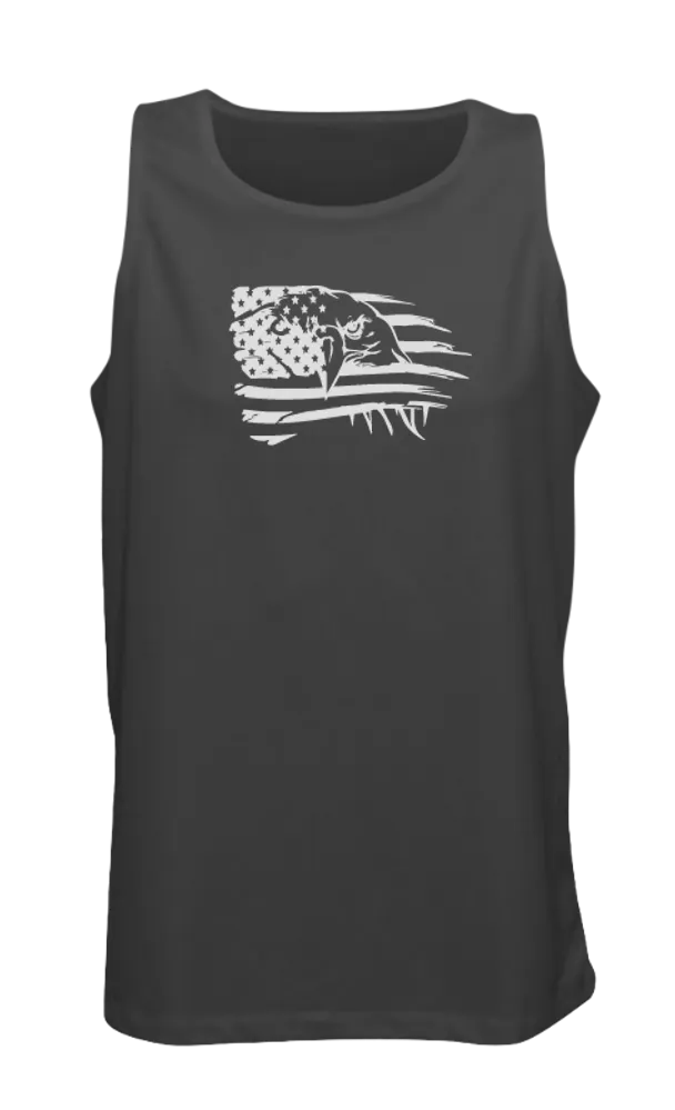 Men's Reflective Tank Top - Eagle Flag