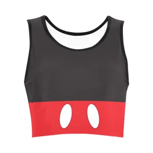 Mickey Women's Athletic Crop Top