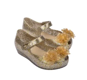 Mini Melissa Little Girls Glitter Gold MINI ULTRAGIRL GARDEN BB Shoes