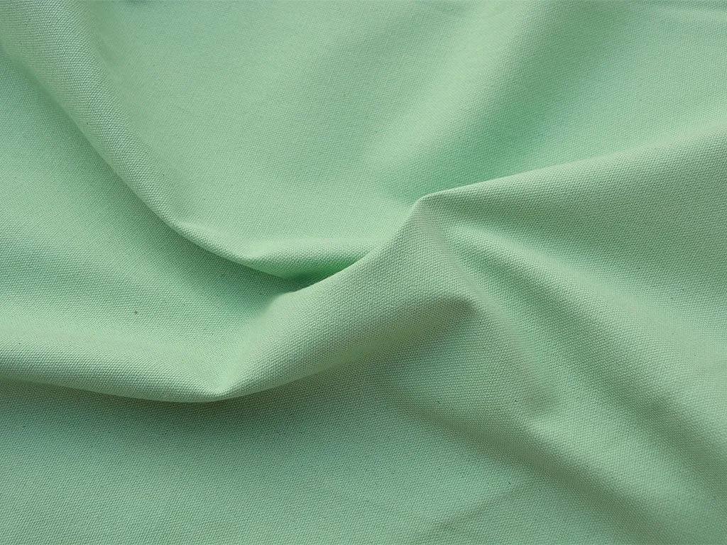 Mint Green Plain Heavy Cotton Canvas Fabric